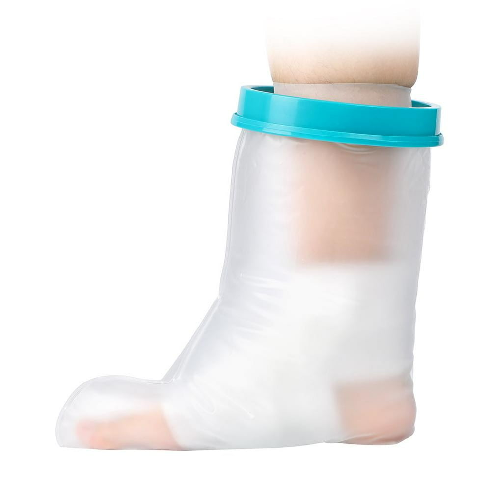 Tebru Foot Cast Cover For Shower Bath, Waterproof Protector Keep Cast ...