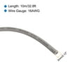 thumbnail image 2 of Uxcell 16AWG Stranded Wire Hookup 10M/33ft Grey Electrical Wire UL1007 Spool, 2 of 6