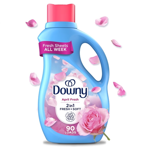 Downy Liquid Fabric Softener and Conditioner, April Fresh Scent, 66 fl oz, 90 Loads