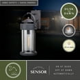 thumbnail image 5 of Cumberland 1 Light Dusk to Dawn Bronze Rustic Outdoor Wall Lantern Clear Glass, 5 of 10