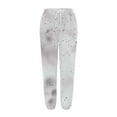 thumbnail image 3 of USNSM Women's Joggers Pants 2024 Workout High Waisted Yoga Pants Tie-Dye Comfy Drawstring Tapered Pants with Pockets White XXL, 3 of 4