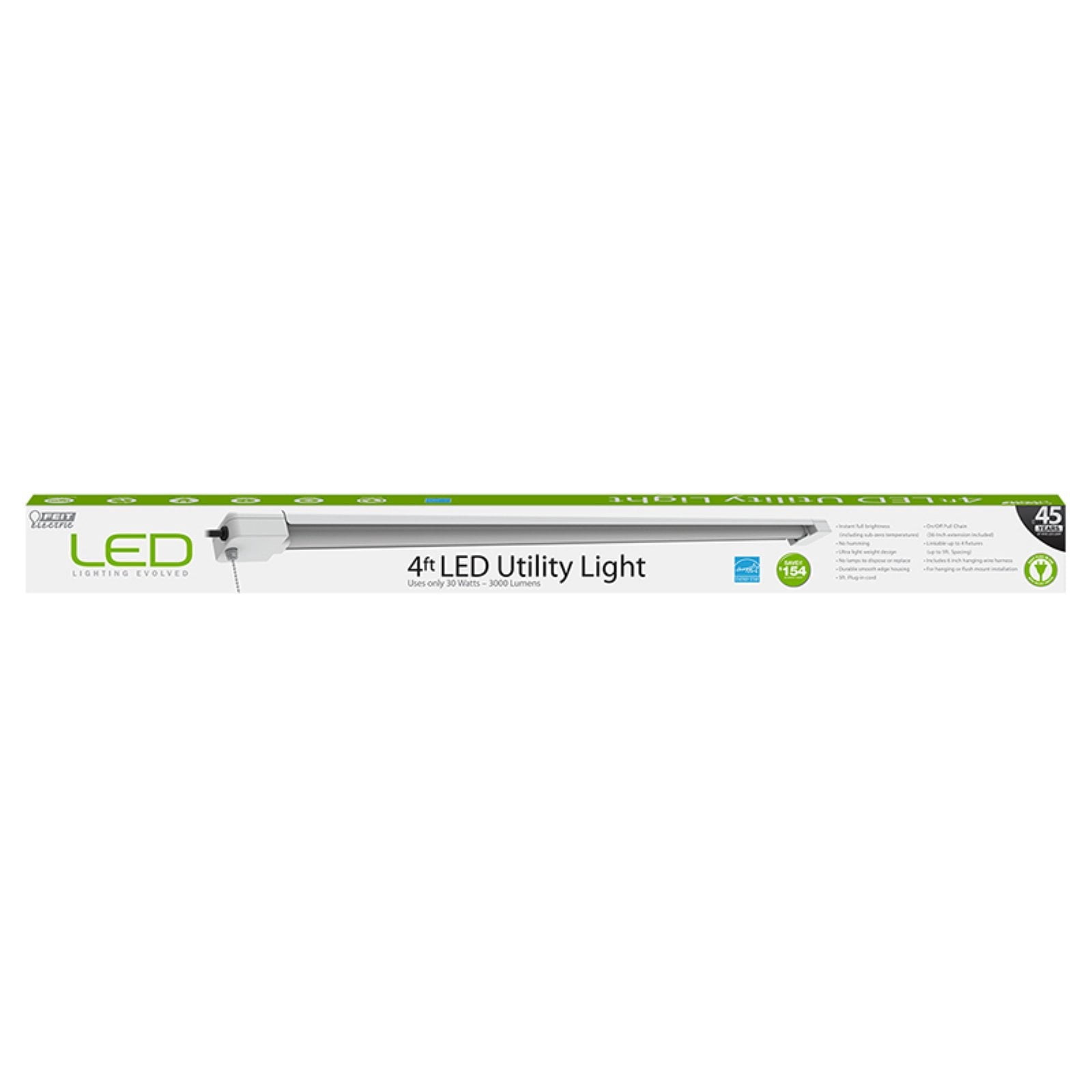 Feit Electric 74104 Shop Light SHOP 48" 1-Light each 30 W LED White