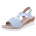 thumbnail image 3 of Sandalias cómodas con tacón de cuña cómodas y elegantes sandalias de plataforma para fiestas y vacaciones, 3 of 9