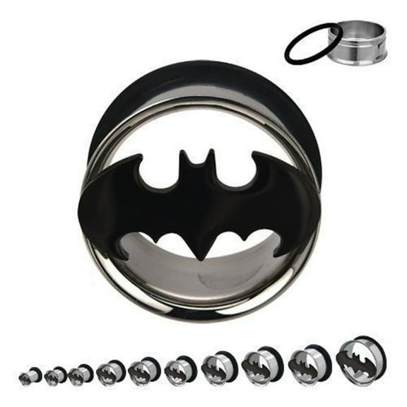 Batman 2G (6mm) Plugs/Gauges/Tunnels Single Flare with O-Ring (A/3/A5)