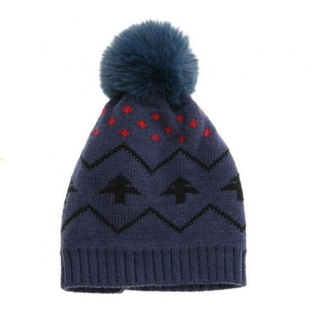 

BULLPIANO Kid Christmas Beanie Hats Pom Pom for Children -Knit Toddler Skull Hat Baby Ski Cap for Girls Boys