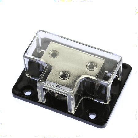 - 1ea 1/0 AWG to 2ea 4 AWG Gauge Power Ground Distribution Block