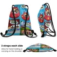 thumbnail image 6 of Little Einsteins Gym Drawstring Backpack:Waterproof, perfect for hiking, yoga, swimming, beach, and shopping, sized at 14*16.9 inches., 6 of 8