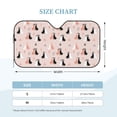 thumbnail image 3 of Bingfone White And Black Rabbit Car Windshield Sunshade,Sun Foldable Sun Shield Sun Visor for Car - Small, 3 of 8