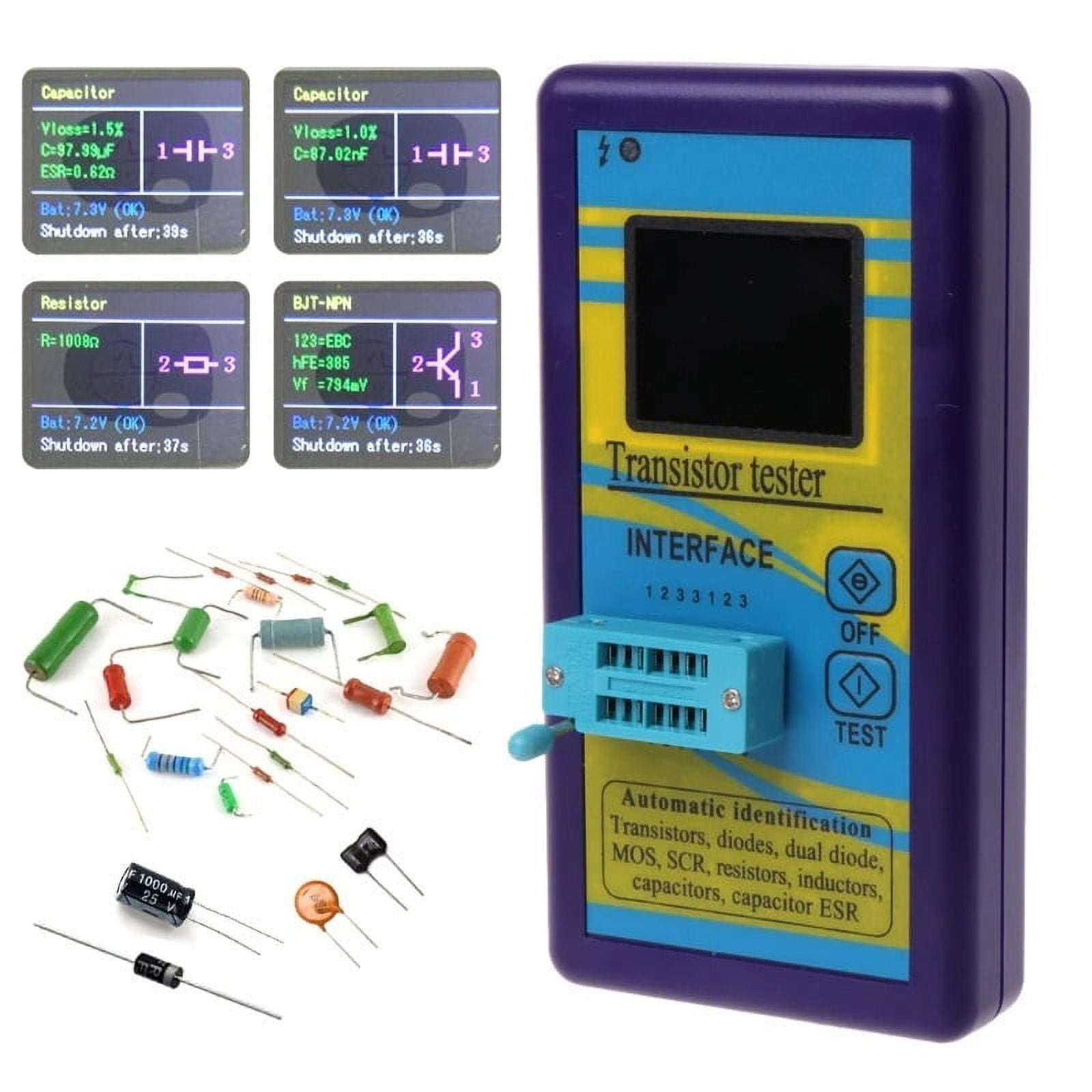 M328 Multi-Purpose Transistor Tester Diode Resistor ESR Capacitance LCR Meter Digital Multimeter ,Versatile Measurement