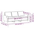 thumbnail image 5 of vidaXL Sofa Chair Living Room Accent Upholstered Chair with Armrest Fabric, 5 of 9