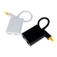 thumbnail image 3 of 1x2 Digital Optical Audio Splitter One Input to Two Outputs Audio Adapter (Black), 3 of 6