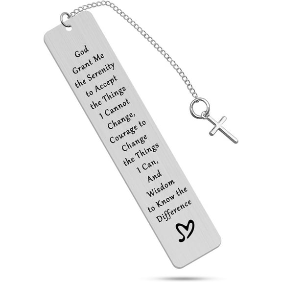 Christian Bookmark Gift for Women Men Faith Bible Verse Baptism Gifts Inspirational Religious Gifts for Sister Mom Daughter Friends Inspirational Scripture Metal Bookmark First Communion Gift