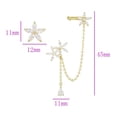thumbnail image 2 of Finos Aretes Margarita Swarovski Trepadores Clip Oro 14k Lam, 2 of 8