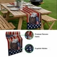 thumbnail image 5 of American Flag Table Runner - 108 Inch Long, Kitchen Dining Table Runner Dresser Scarves, Vintage Eagle Blue Red USA Flag Farmhouse Decor for Coffee Tables Wedding Party Banquet, 5 of 8