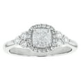 thumbnail image 2 of 14K White Gold 1 ct. Cushion-cut Halo Engagement Ring by Hollywood Hills Jewelers, 2 of 5