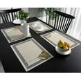 thumbnail image 3 of Placemats Geometric Greek Key Design Place Mats for Dining Room Dinner Table Beige Washable Table Mats Kitchen Decorations Set of 4, 3 of 6