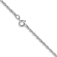 thumbnail image 3 of Avariah Diamonds Solid 14K White Gold Carded 1.4mm Cable Rope with Spring Ring Lock Chain - 18", 3 of 8