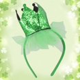 thumbnail image 2 of UJNDER Irish Hair Accessories Saint Patrick's Day Floral Headband Headdress for Festive Celebrations Army Green, 2 of 3