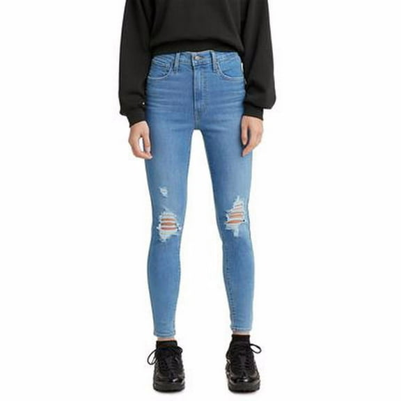 Levi’s Women’s Mile High Super Skinny Jeans in Short Length, Blue, 25