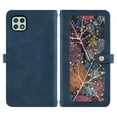 thumbnail image 6 of Asuwish Phone Case for Samsung Galaxy A22 5G Wallet Cover With Tempered Glass Screen Protector Crossbody Wrist Strap Flip Pattern Zipper Credit Card Holder Stand Cell A 22 22A A22s G5 Women Men Blue, 6 of 8