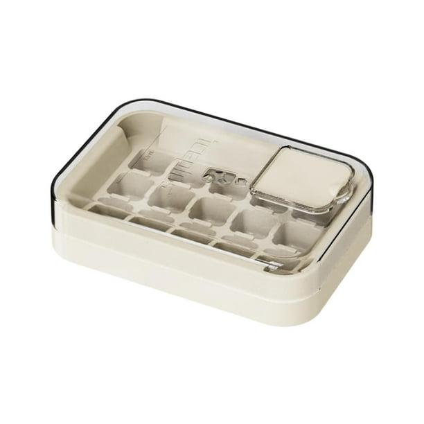 Bandeja Empujable Con Fácil Liberación Bandejas Sin Hielo Para Congelador Con Tapa 15 Agujeros De Silicona Y Bandejas Para Congelador Cóctel De Whisky