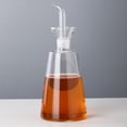 thumbnail image 4 of 2pcs Multi-function Oil Bottle Clear Oil Container Vinegar Storage Bottle Kitchen Seasoning Bottle, 4 of 6