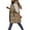 Khaki, variant on Women's Mid-Length Winter Coat Vest Hooded Sleeveless Warm Cotton Coat with Pockets Vest Cotton Quilted Outdoor Jacket on Sales, Women's Down Jackets & Parkas