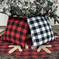thumbnail image 2 of Visland Plaid Stripe Pattern Pillow Case Cushion Cover Home Sofa Christmas Tree Decor, 2 of 7