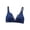 Blue, variant on Lace Bralette Bra for Women Deep V Neck Plunge Pad-Free Y2K Bra Soft Breathable Support Lingerie