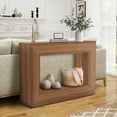 thumbnail image 6 of Farmhouse Console Table, 47 Inches Industrial Entryway Console Table Hallway Accent Table For Living Room, Entrance, Hallway, Foyer-Brown, 6 of 8