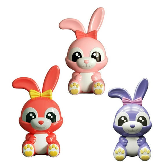 Sentmoon Jouets pour Enfants Bas de Noël Bords Souples pour Sécurité Boîte à Argent Mignonne en Plastique Tirelire avec LED pour Noël Anniversaire Cadeau avec Boîte, Super Enfants