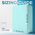 thumbnail image 2 of Utopia Bedding King Deep Pocket Fitted Sheet  Extra Deep Pocket  Fits up to 21 Inch Mattress  Hotel Luxury  Soft, Breathable and Comfy  Shrinkage and Fade Resistant  Easy Care  Spa Blue, 2 of 9