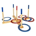 thumbnail image 2 of YardGames Outdoor Giant Wooden Ring Toss Lawn Game w/ Soft Touch Throwing Rings, 2 of 10