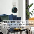 thumbnail image 5 of Moonet Outlet Wall Mount Holder Stand Hanger for 3rd Generation Hide Messy Wires Echo Dot 3 Stand Hanger for Kitchen Bedroom Bathroom, 5 of 7