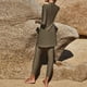 thumbnail image 5 of Trajes de baño tankini para mujer Traje de baño de manga larga con abertura en la parte delantera + Bañador largo Paquete todo incluido Conjunto de traje de baño conservador, 5 of 7