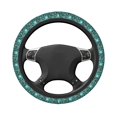 thumbnail image 3 of Disketp Lephants in the Jungle Elastic Microfiber Steering Wheel Cover for Truck,SUV,Cars,Universal 15 inch,Anti-Slip, 3 of 8