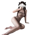 thumbnail image 3 of Bodystocking de mujer Lencería Bodystocking de malla para citas, 3 of 8