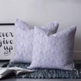 thumbnail image 2 of 24x24 Pillow Covers Set of 2, Light Purple Flowers Throw Pillow Covers Decorative Couch Cushion Case, Spring Vintage Flowers Rustic Plants Microfiber Square Pillowcases for Bedroom Car Living Room, 2 of 7