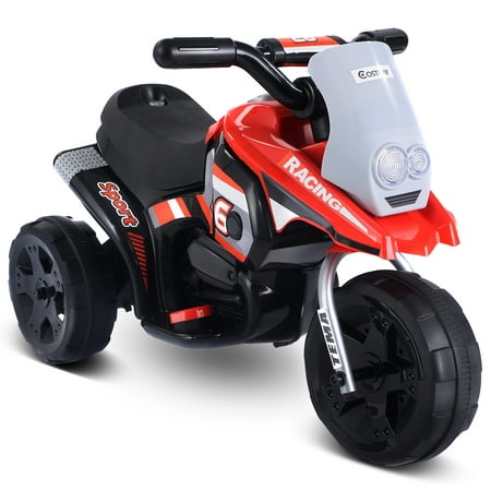 Costway 6V Kids Ride On Motorcycle Battery Powered 3 Wheel Bicyle Electric (Best Motorcycle For 16 Year Old)