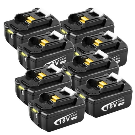 

8Pack For Makita 18Volt 18V LXT 6.0Ah Li-Ion Battery BL1850B BL1860B BL1840