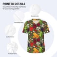 thumbnail image 3 of Lsque Begetable Pattern Mens Polo Golf Shirts Funny Graphics Shorts Sleeve Button Shirts Baseball T-shirt-, 3 of 7