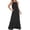 Black, variant on Women’s Sleeveless Spaghetti Strap Maxi Dress Loose Casual Vacation Beach Long Dress with Side Slit