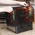 thumbnail image 7 of Sikiie Red Dark Skull Abstract Toaster Covers 2 Slice Dustproof Toaster Cover Bread Machine Cover, Dustproof Cover - 11.4" x 7.5" x 7.9", 7 of 7