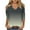 Gray, variant on biudgviw Dressy Casual Tops for Women Soft V Neck 3/4 Sleeve Fall Fashion Printed Shirts Slim Cold-Shoulder Going out Blouses