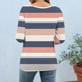 thumbnail image 6 of Cutuoiiu Women's Casual 3/4 Sleeve V-Neck Cozy Tops with Prints Gifts, 6 of 6