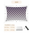 thumbnail image 6 of Sun Shade Sail 8x10Ft Purple Grey Gradient Retro Morocco Pattern Uv Block Sunshade Canopy Outdoor Shade Cover Rectangle Shade Cloth For Patio Garden Yard Deck Pergola, 6 of 6