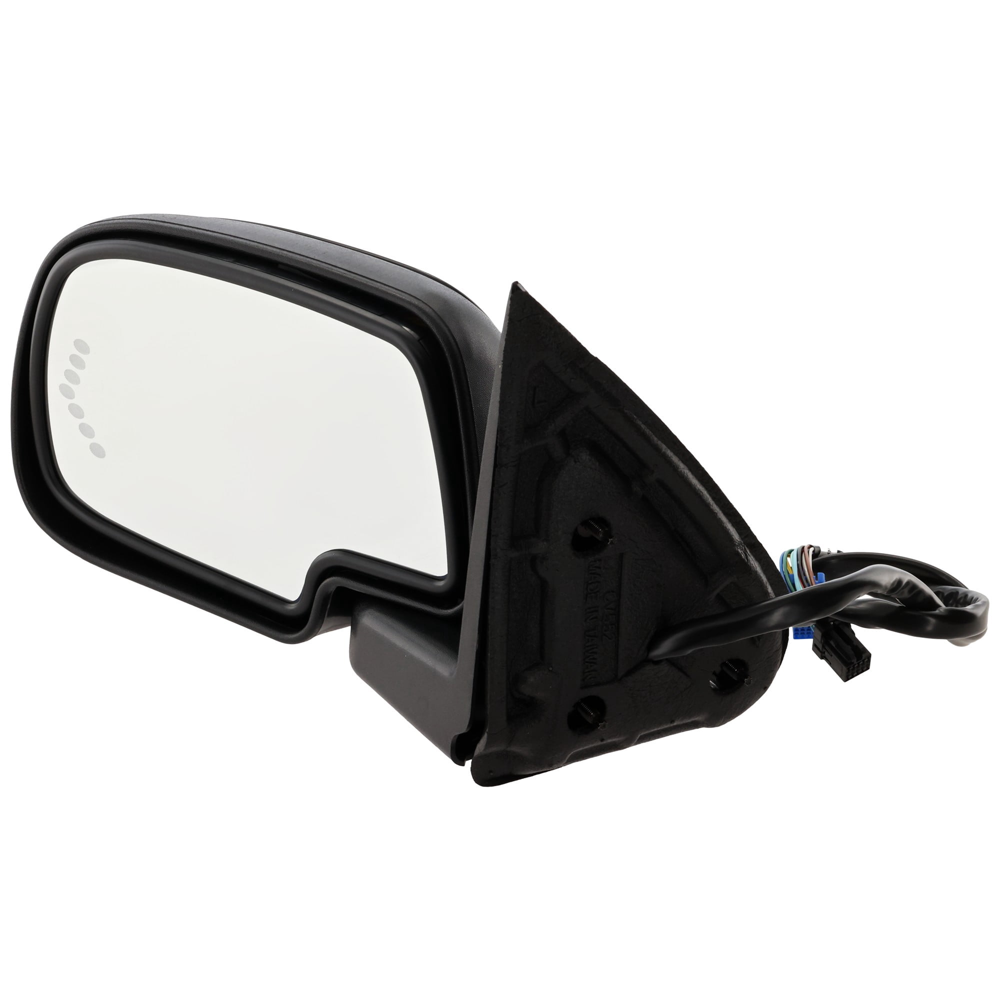 For Silverado Truck Mirror Power Heated w/Signal Puddle Lamp Dimmer Driver Side