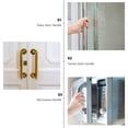 thumbnail image 2 of BEADCEST 2Pcs Refrigerator Handle Gloves Light Grey Fingerprint Resistance for Households Kitchen Appliances, 2 of 4