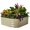 Pearl White, variant on Raised Garden Bed Kit, 17" Tall 4 in 1 Modular Metal Raised Garden Beds Kit, Metal Planter Box for Vegetables, Flowers, Herbs, Modern Gray