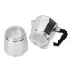 thumbnail image 4 of Cafetera ZHCH para estufa Moka portátil de aluminio con mango de plástico 50ml, 4 of 5